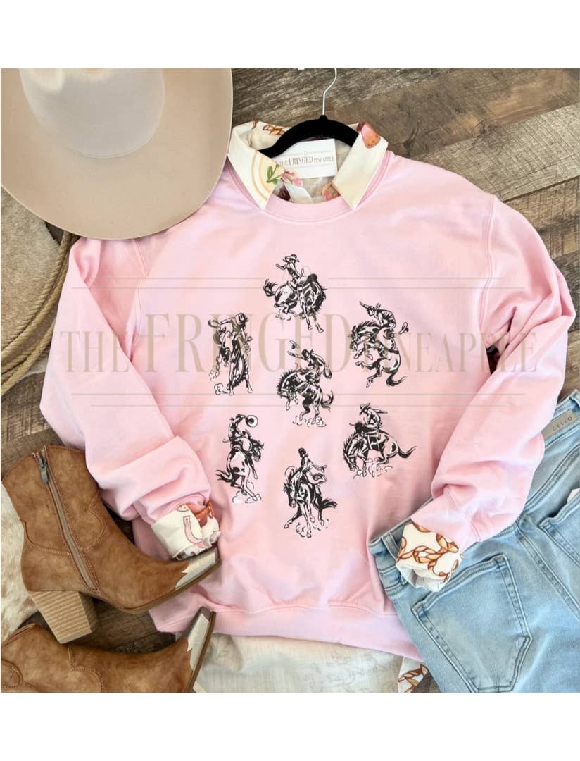 The Fringed Pineapple - Venta al por mayor Sudadera - Unisex - Sudadera Rowdy Rodeo