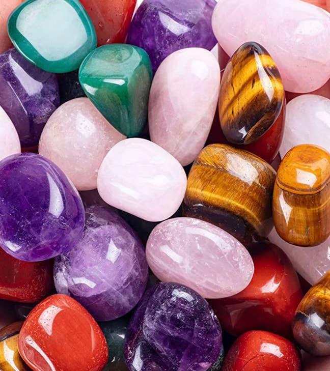 Moon River Designs – wholesale Andlig sten/kristall – Stort paket med slipade kristaller – överraskningsmix1