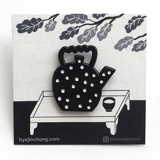 Theepot 3 emaille pin voor wholesale door Jomool Jomool