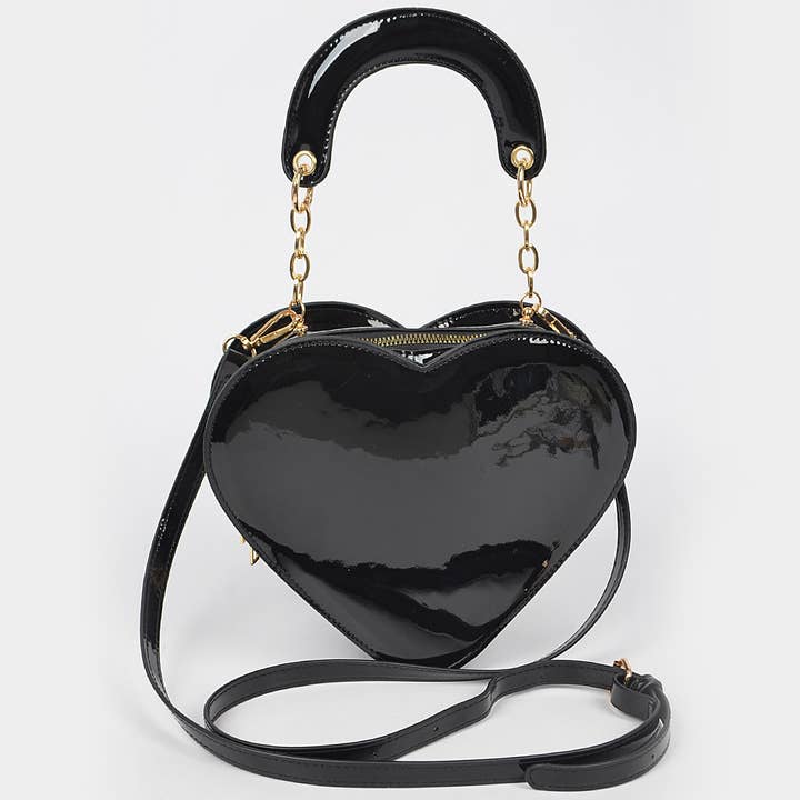 3AM BY H&D ACCESSORIES – Engroshandel Crossbodytaske - Dame – Emalje Heart Shape Crossbody taske1