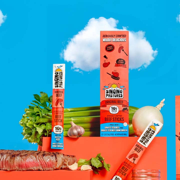 Original Beef, Beef Sticks - 12 PK for wholesale by Singing Pastures