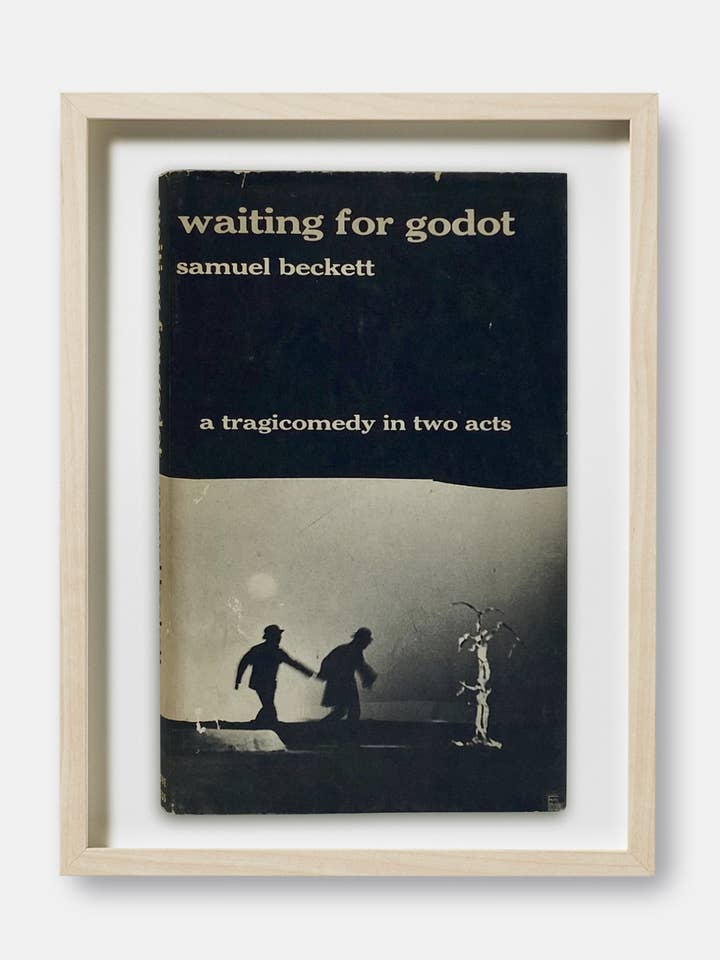 Väntar på Godot av Samuel Beckett Bokomslagstryck för wholesale av The Curious Desk