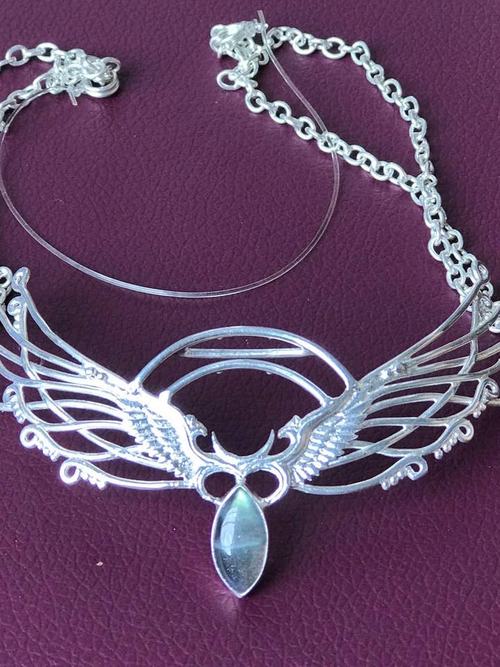 Wing Tiara - Silver Plated for wholesale by Liquid Fire Mantra