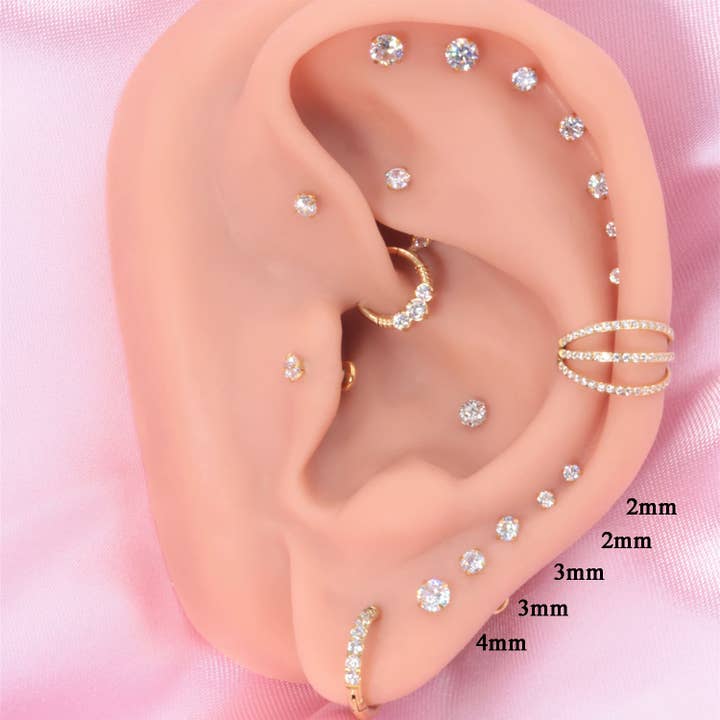 Schmuckgroßhandel - Wholesale Single Earring - Britney Piercing | Titanium3