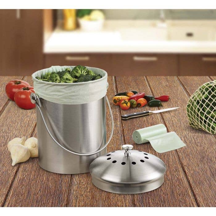 HIC - Harold Import Co. - Wholesale Kitchen Tool/Gadget - HIC Kitchen Natural Plant-Based Compost Bags2