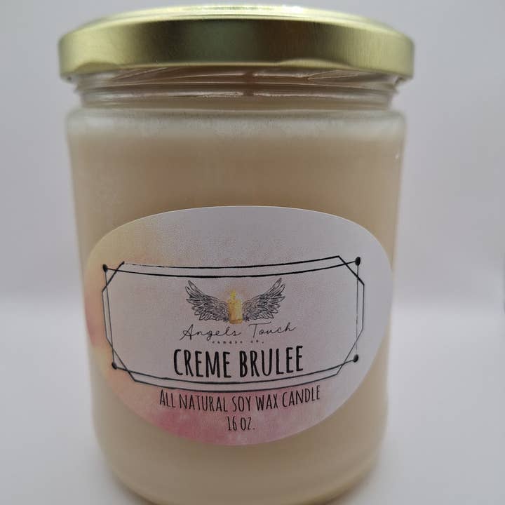 Angels Touch Candle Co. - Wholesale Jar/Filled Candle - Creme Brulee1