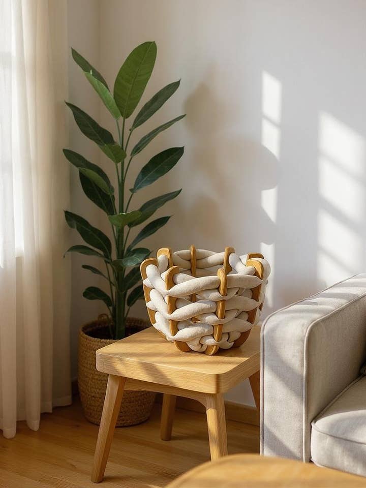 (S) Skrovkorg i sten Ultra mocka för wholesale av Knots Studio