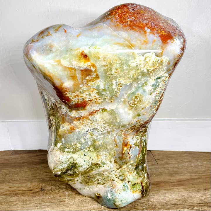 Kreateur Miami - Wholesale Decorative Tabletop Object - XL Orbicular (Ocean) Jasper Freeform – 86.6 lbs1