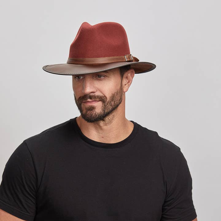 American Hat Makers – Fedora - Unissexo por atacado – Chapéu Fedora de Lã e Pele para Exterior - Summit44