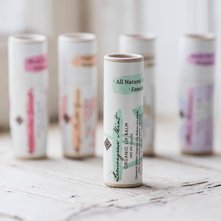 Unearth Malee - Wholesale Lip Balm - Lemongrass Mint Organic Lip Balm