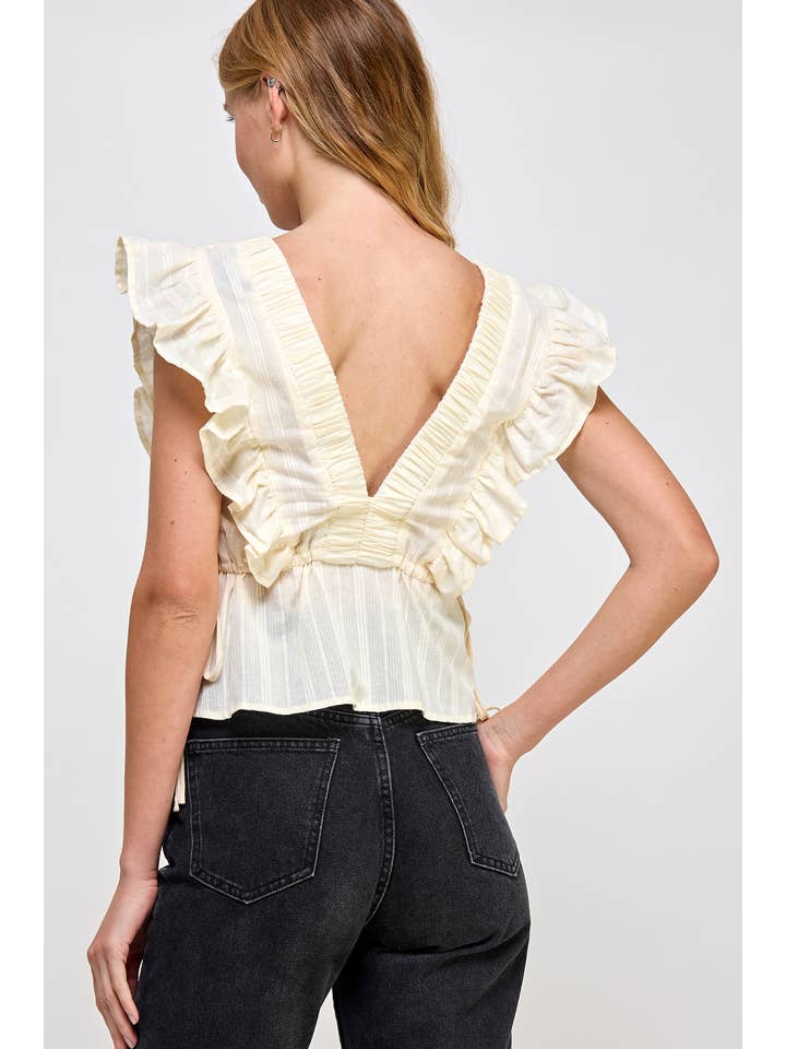 Strut & Bolt – wholesale Blouse – Women’s – Smocked Detail Ruffle Top15