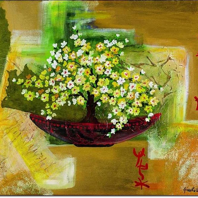 Gianola M.T. - Vaso Pieno Di Fiori Orientali per la vendita all'ingrosso da parte di Migneco & Smith