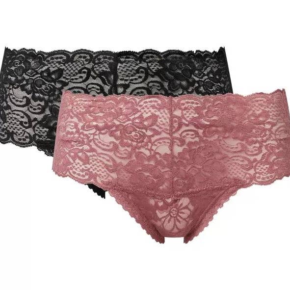 NHP International – wholesale Underkläder - Dam – Damunderkläder - 2-pack olika hipsters, stringtrosor och sli