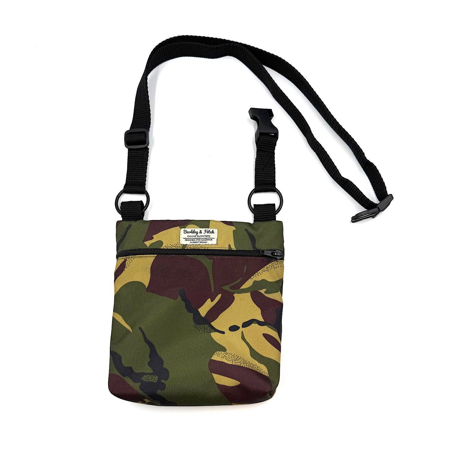 Barkley and Fetch – wholesale Pet treat bag – Dog – Khaki Camo Print Dog Walk and Treat Bag2