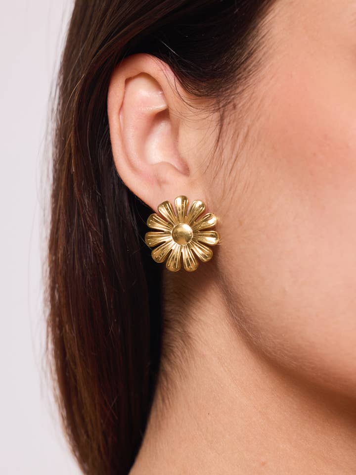 Stainless steel earrings 124RX126 for wholesale by BYREN | ÉLINE L'ATELIER