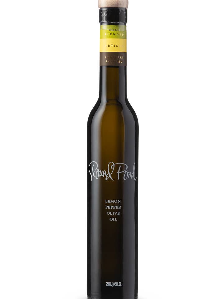 Zitronenpfeffer-infundiertes Olivenöl, 250 ml für den Großhandel von Round Pond Estate Winery