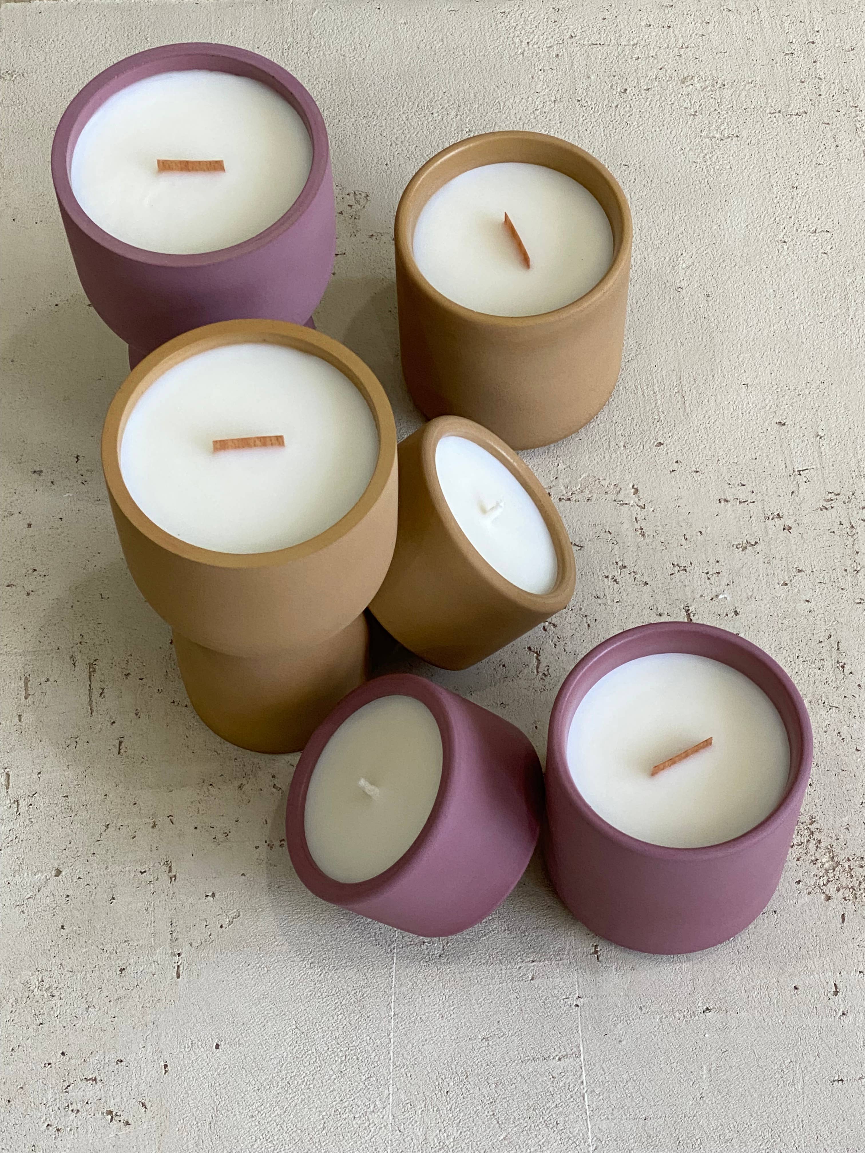 ZOA concept - Vente Bougie en bocal - Bougie en béton alvéolée fabriquée à la main | Parvi5