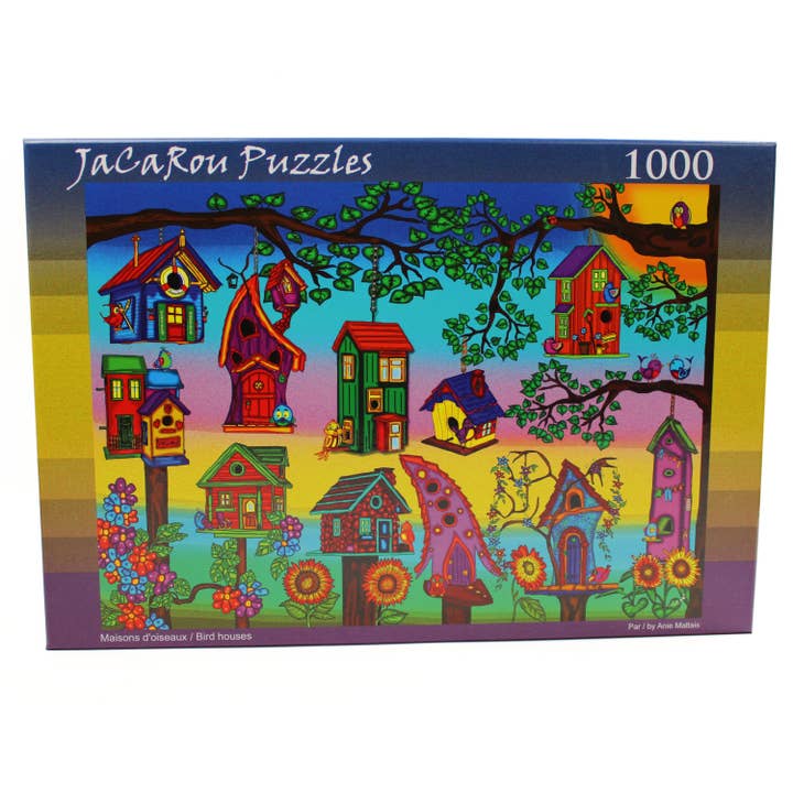 Vogelhäuser 1000er Puzzle für den Großhandel von JaCaRou Puzzles Inc.