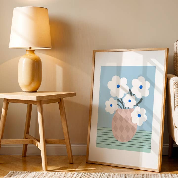 Emmy James Studio - Wholesale Art Print - Daisy Vase Art Print1