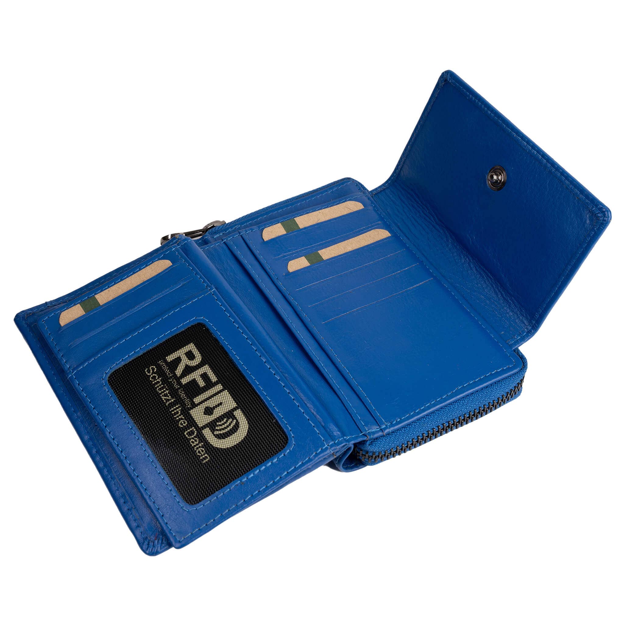 Greenwood - Wholesale Wallet - Women's - Kazu Wallet Women Medium Leather Purse Ladies RFID15