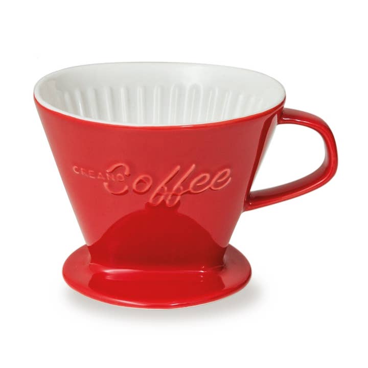 Kaffefilter porcelæn rød for engroshandel hos Creano