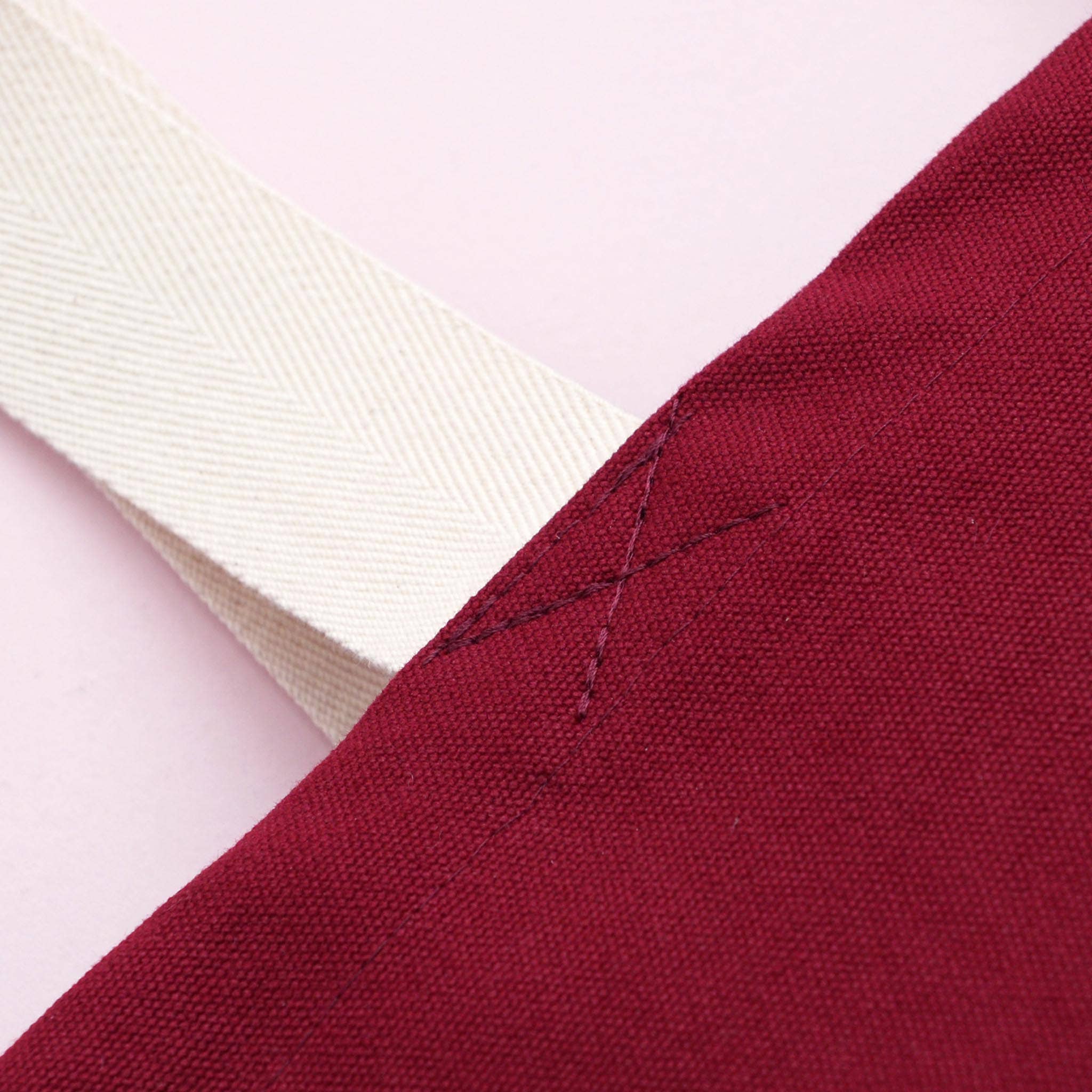 Alphabet Bags – wholesale Tote bag – Women's – Books & Snacks - Burgundy Canvas Tote Bag4