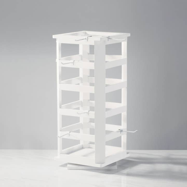 Tripar International - Wholesale Jewelry Stand & Display - Square Wood Jewelry Spinner with 40 hooks