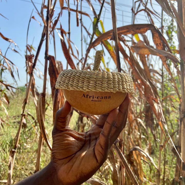 Africana Skincare - Wholesale Bar Soap - African Black Soap from Ghana calabash elephant grass cover