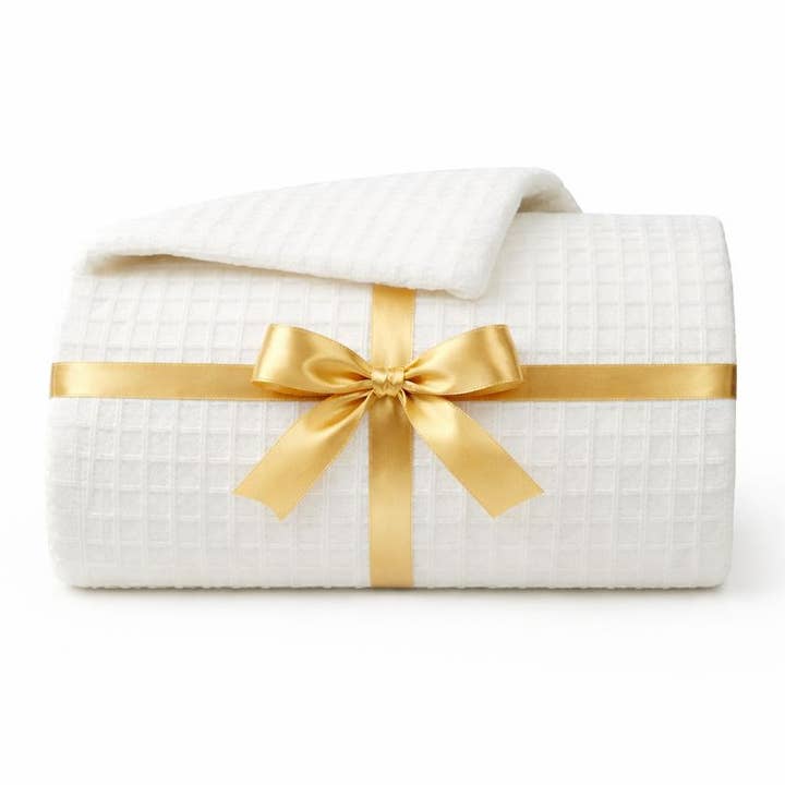 Riva Home White Cotton Blanket 60x90 Inches for wholesale by RIVA HOME