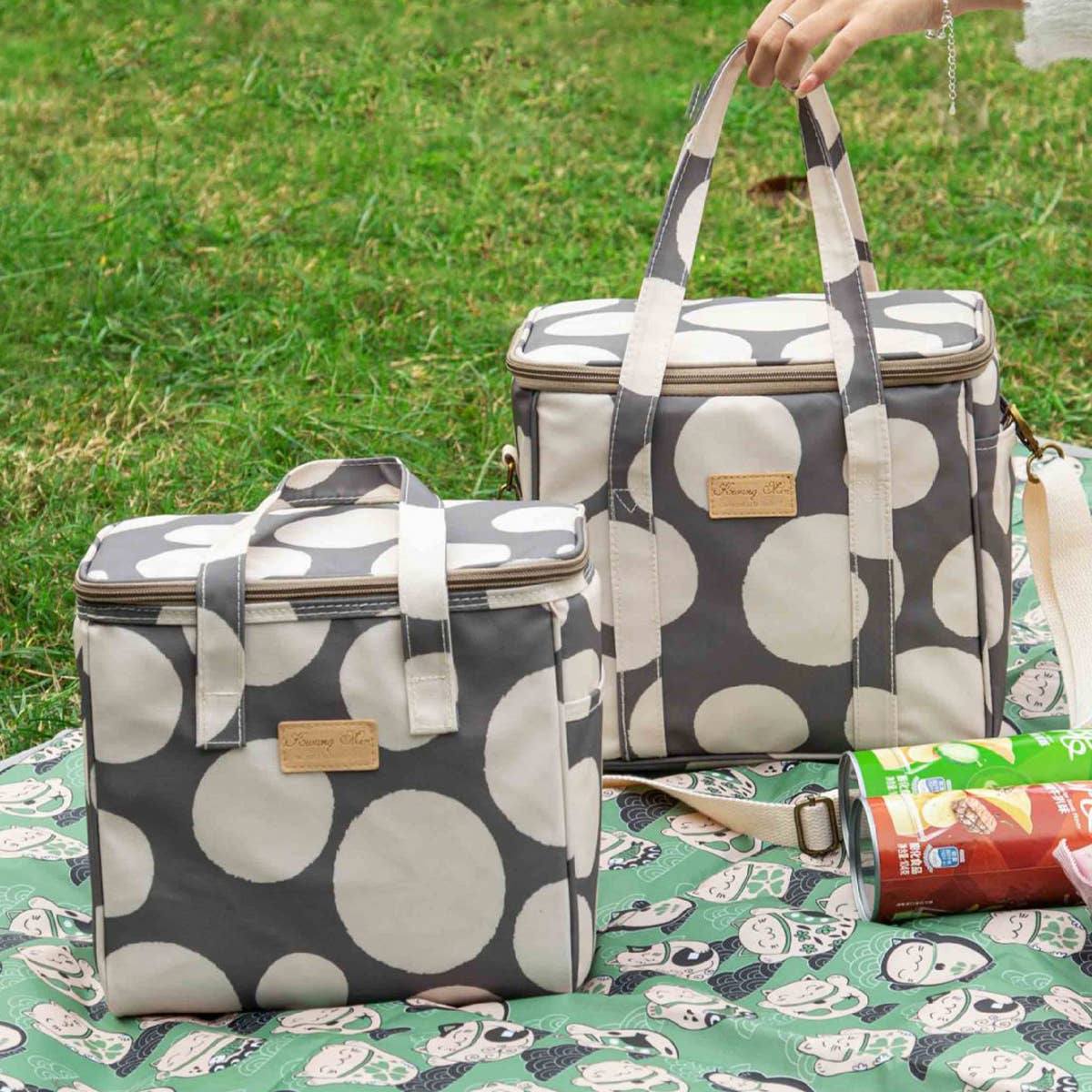 ACCITY - Wholesale Lunch Bag/Box - OUTDOOR MULTIFUNCTIONAL INSULATED HANDBAG BENTO BAG_CWAB17248