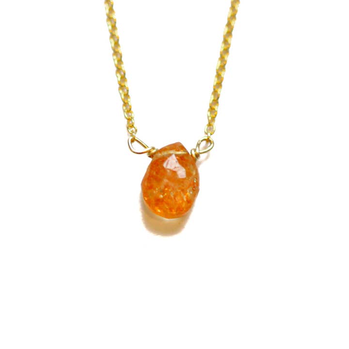 Collana Sunstone Little Gemstone per la vendita all'ingrosso da parte di Julia Szendrei Jewelry