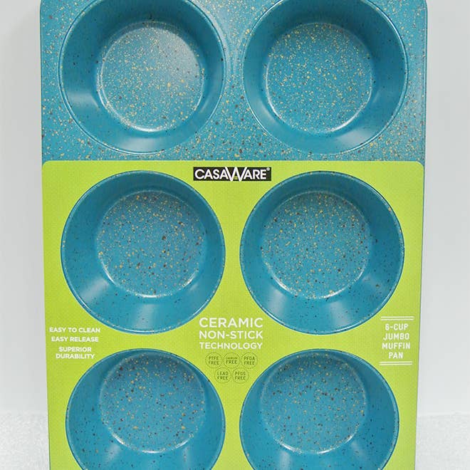 CasaWare - Wholesale Cupcake/Muffin Pan - Jumbo Muffin Pan Six Cup2