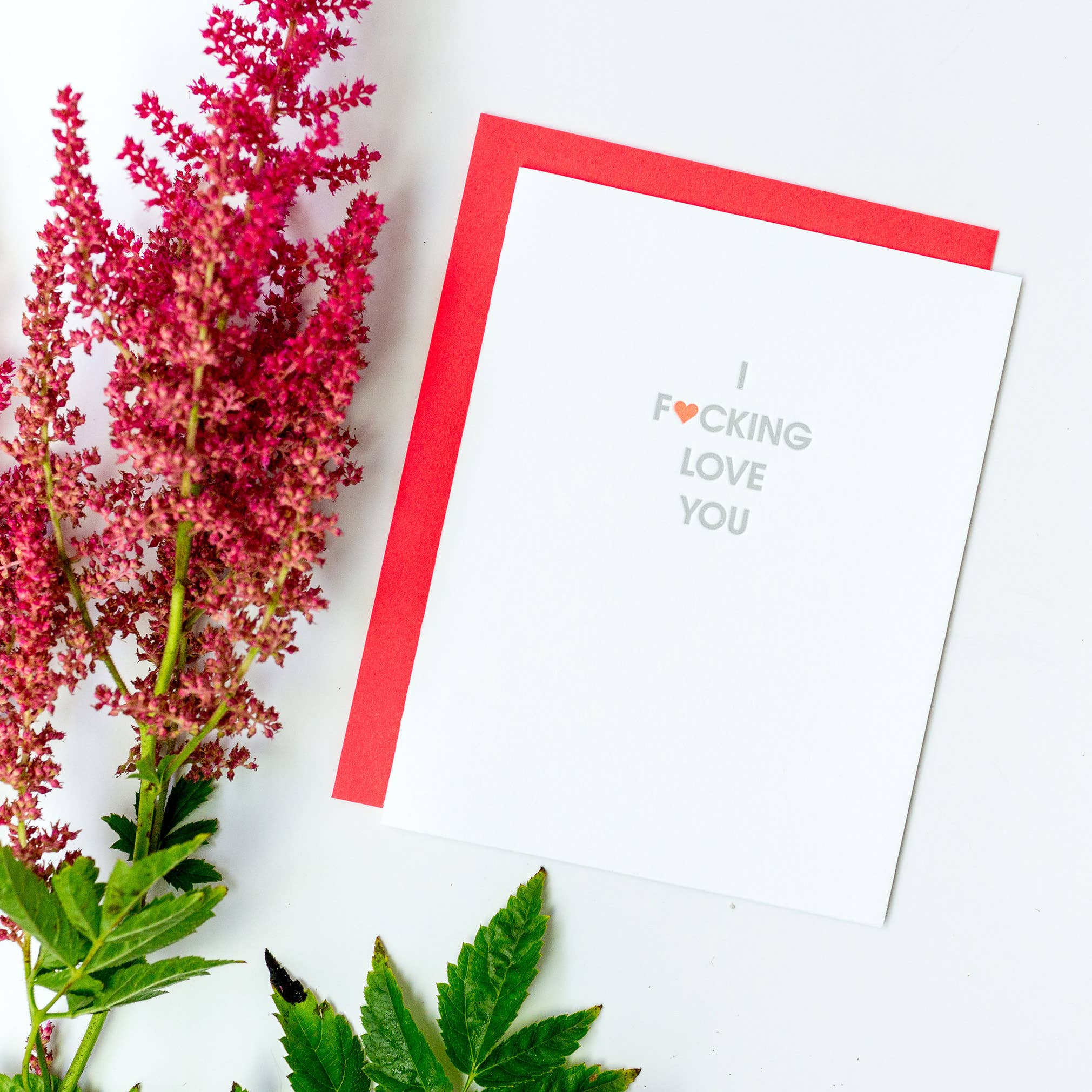 Chez Gagné - Wholesale Love Card - I Fucking Love You - Love | Friendship - Letterpress Card4
