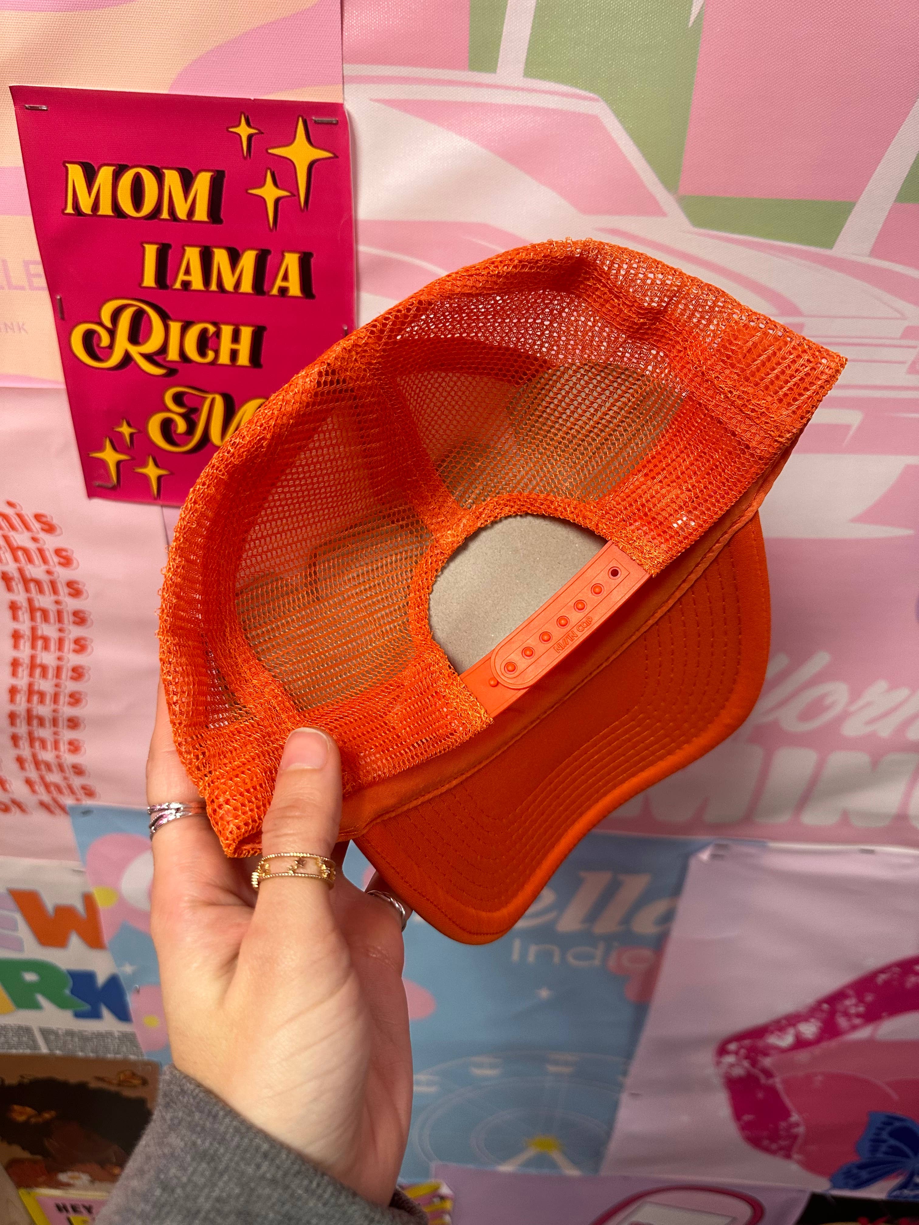 Happy Hour - Wholesale Trucker Hat - Women's - Hangover Hat-orange(Embroidery)2