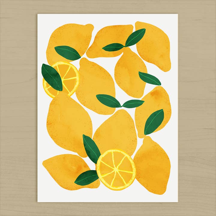 El buen limón - Wholesale Art Print - Mediterranean Lemons Art Print1