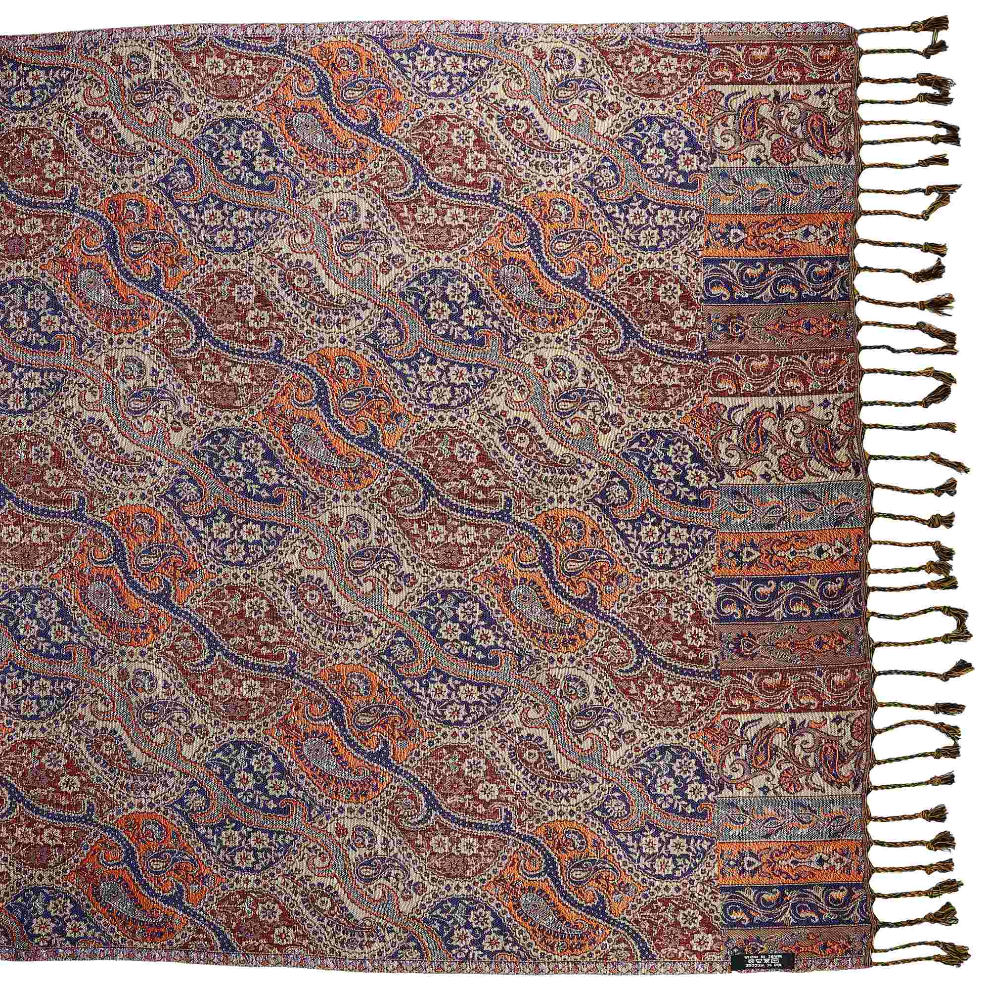 Tribal Trade GmbH - Wholesale Scarf - Unisex - Pashmina Style Floral Waves Scarf 210x70cm 03 Ethnic Scarf3