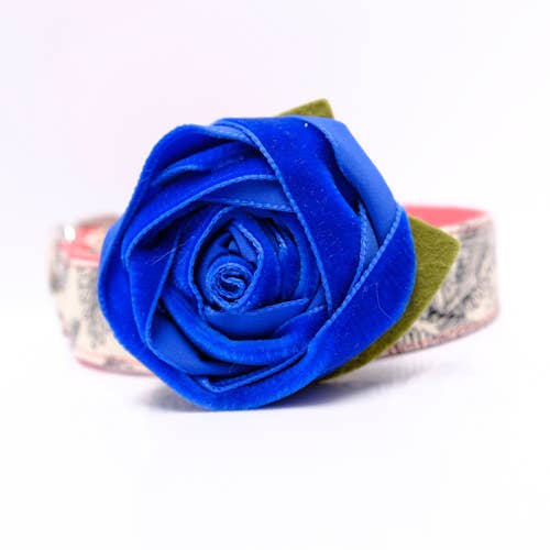 Mimi Green - Wholesale Pet Collar - Dog - Velvet Rose Dog Collar Flower Accessory – 32 Colors!11