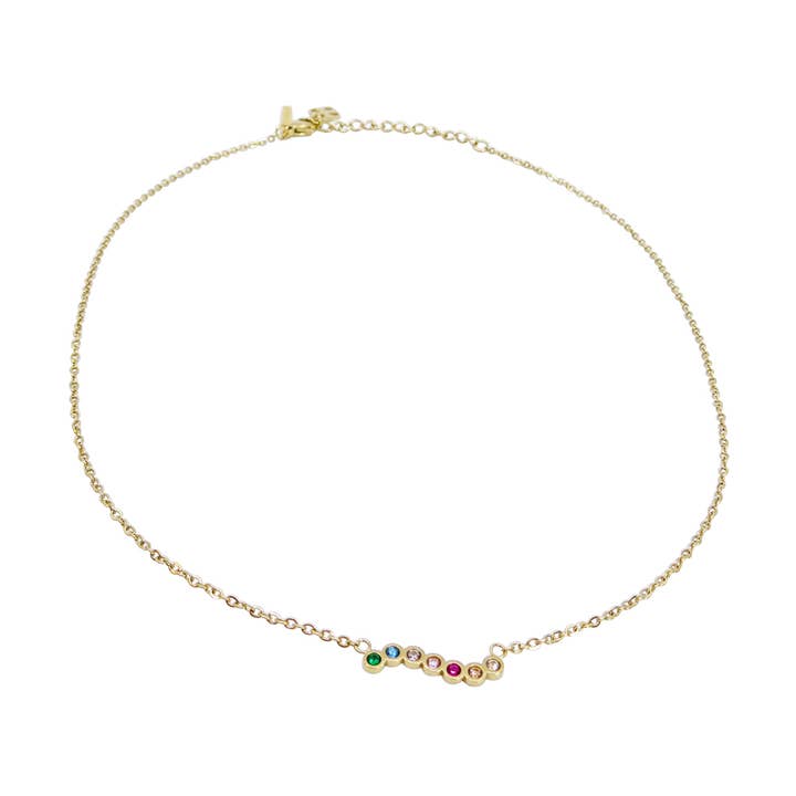 COLLIA NECKLACE MULTI GOLD for wholesale by PIPOL