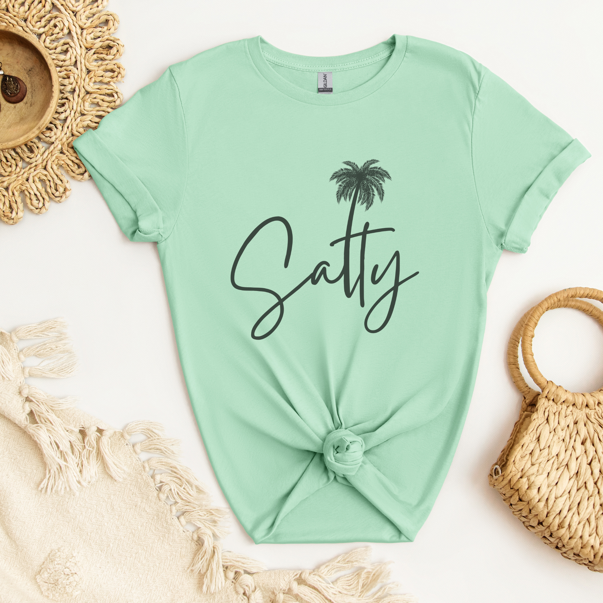 Trendznmore - Modern Graphic Apparel - Vente T-shirt à imprimés – femme - T-shirt illustré Salty Beach5