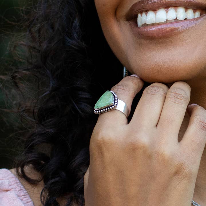 Anju Jewelry - Wholesale Cocktail/Statement Ring - Kashi Semiprecious Stone 24 Large Rings Prepack (w Display)