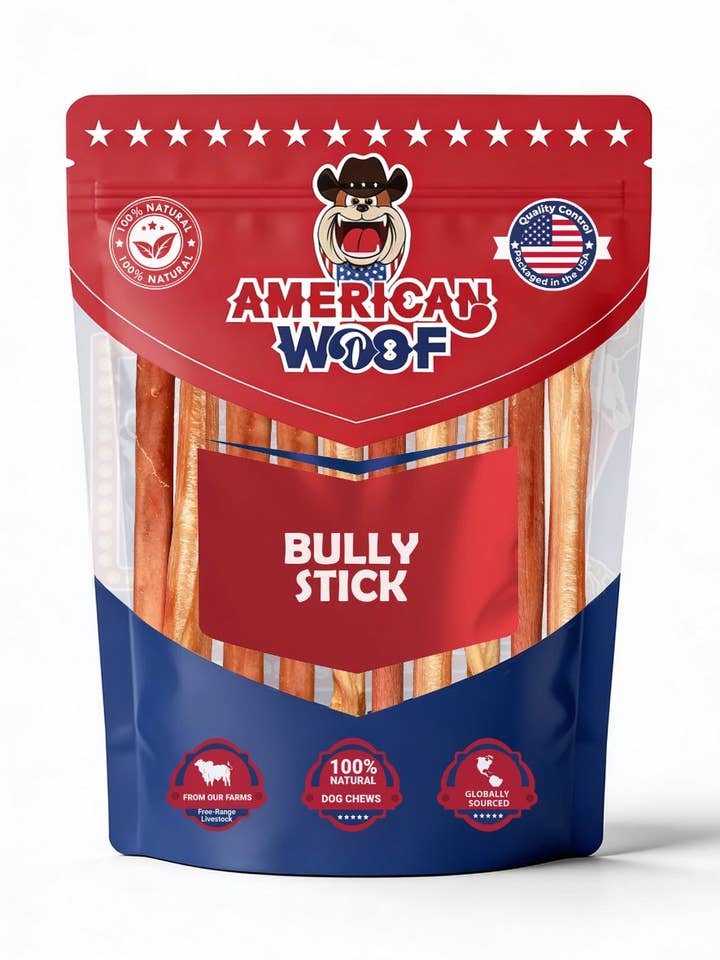 Bully Stick Natural para Perros 100% Americano | Alto en Proteína | Dental Chew for wholesale by Bones Pets Treats