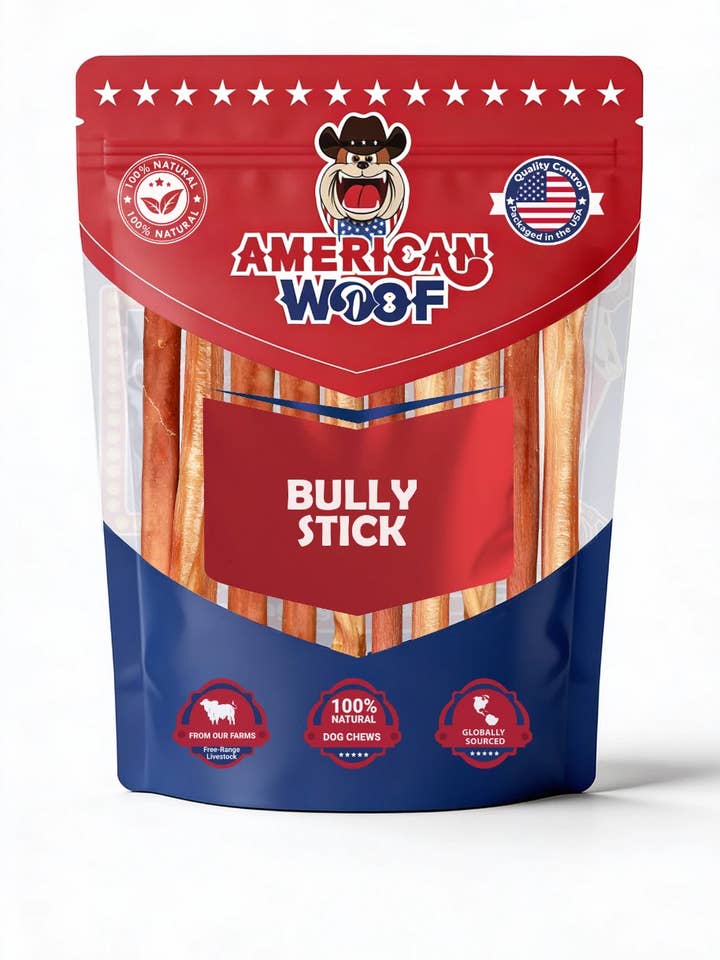 Bâtonnet à mâcher naturel pour chiens 100 % américain | Riche en protéines | Mâcher dentaire pour la vente par Bones Pets Treats