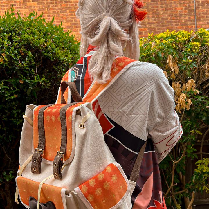 Kazuha-Inspired Maple Leaf Backpack for wholesale by SleepyNova