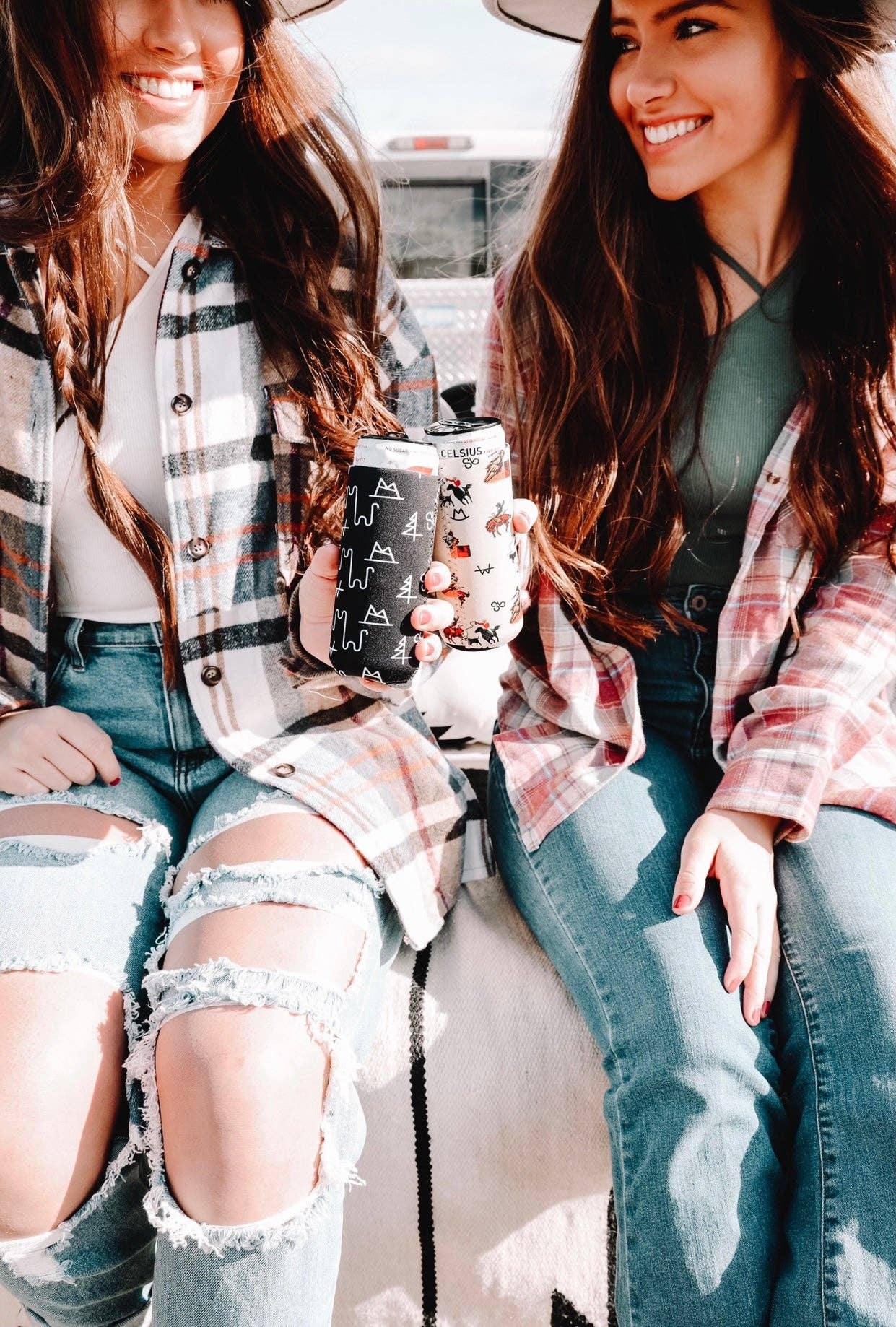 The Front Porch Label – Mangas térmicas de bebidas por atacado – Cowboy Tall Coozie Vintage 2 - Pack17