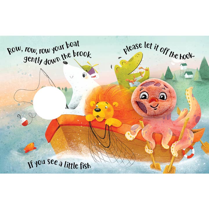 Little Hippo Books - Wholesale Baby & Toddler Book (0-2) - Row, Row, Row Your Boat - Finger Puppet Book2