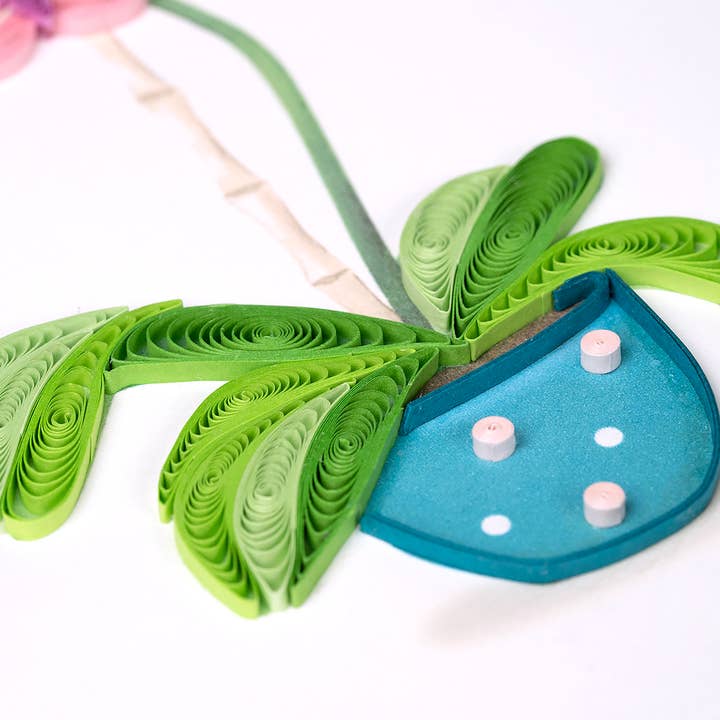 Quilling Card - Wholesale Everyday Greeting Card - Potted Orchid2