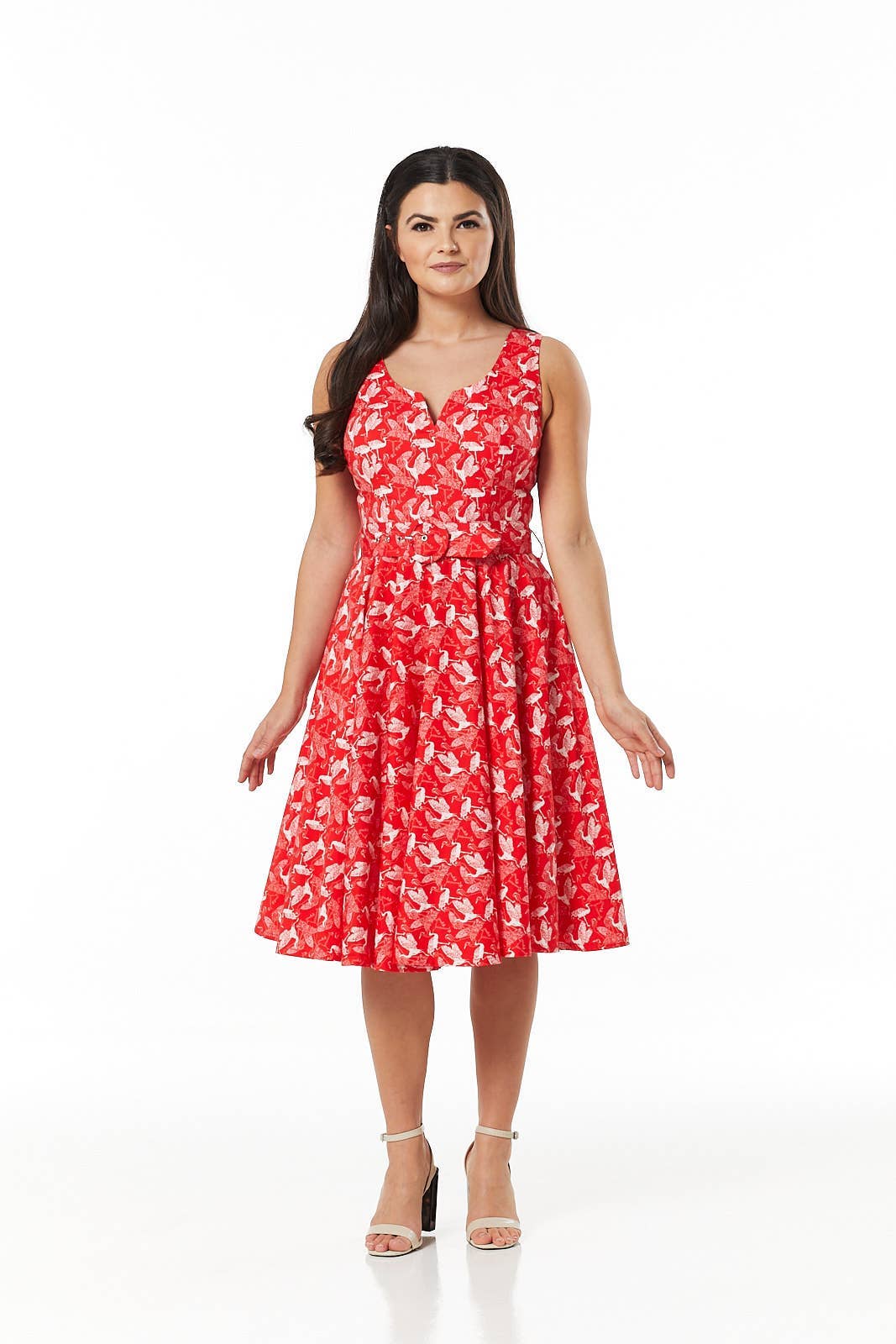 Timeless London - Wholesale Dress - Women's - Rina Fit&Flare Midid Floral Dress0