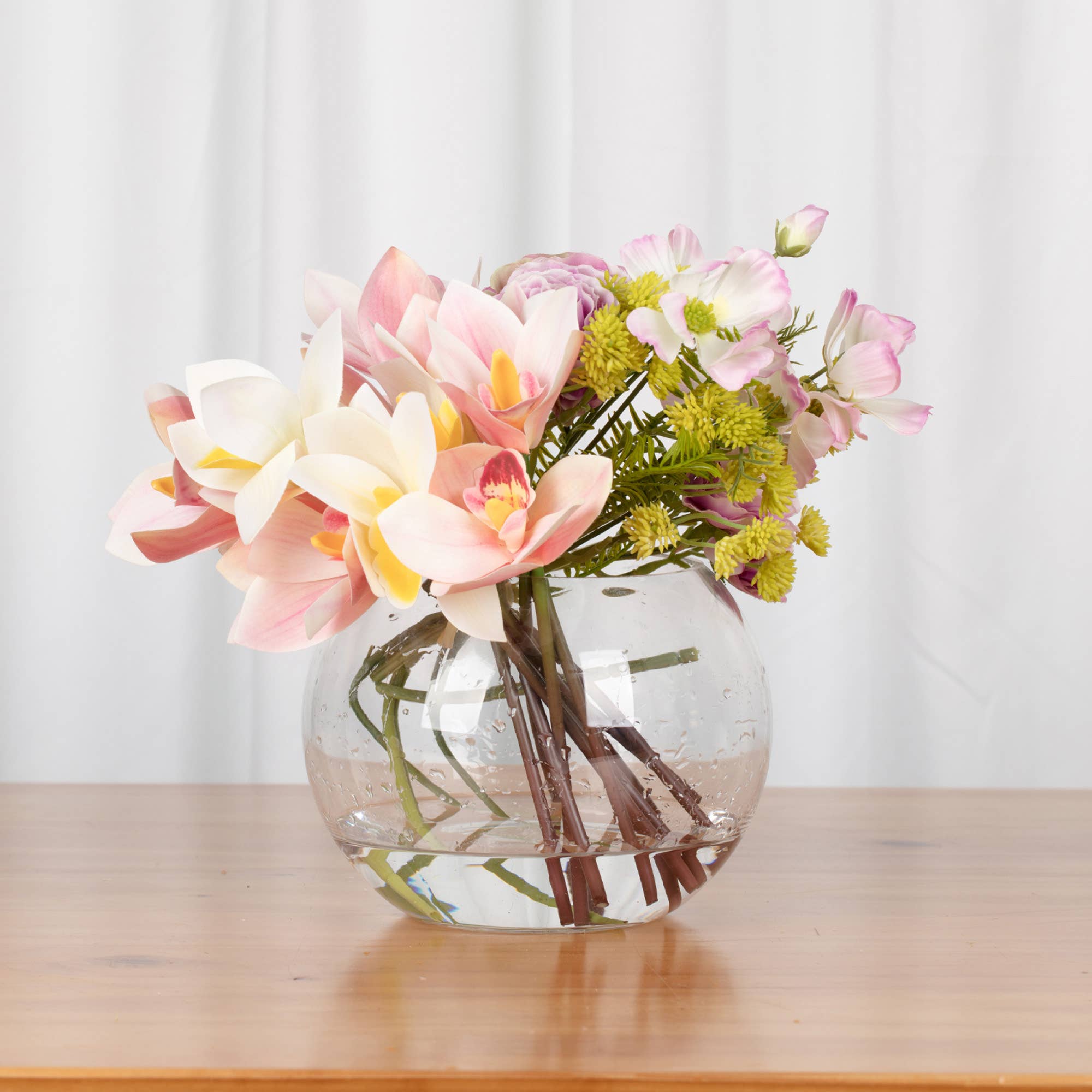 WGV International - Wholesale Vase - WGV Everyday Clear Glass Bubble Bowl Vase - 8" x 5.71"H4