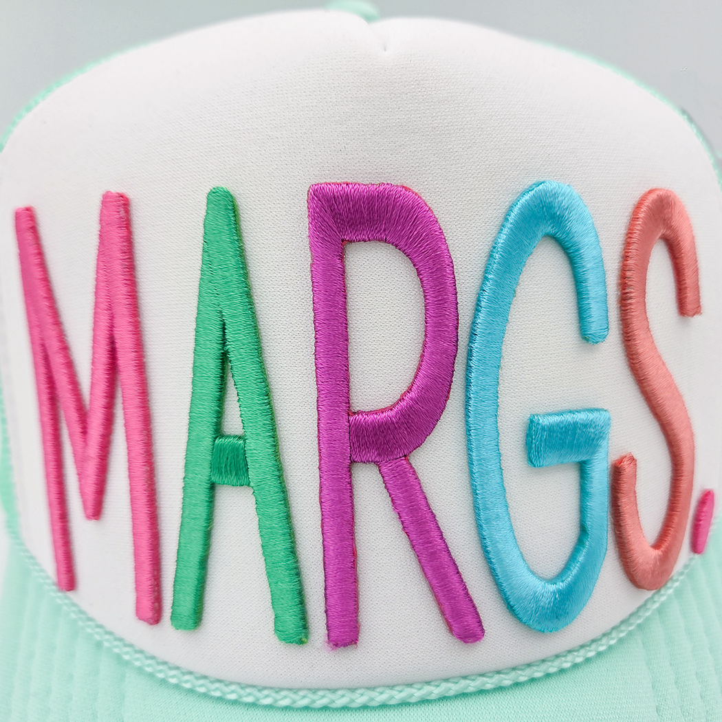 Trendy Transfers - Wholesale Patch - MARGS. Puff Embroidered HAT/POCKET Patch1