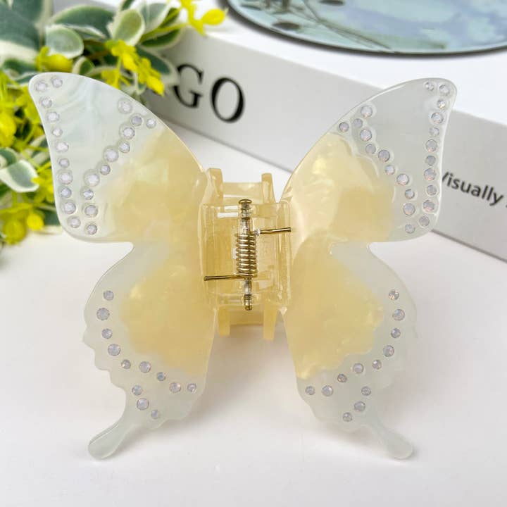 TheDivaSoap - Vendita all'ingrosso Fermaglio per capelli - Donna - Fermaglio per capelli a farfalla con strass in acetato7